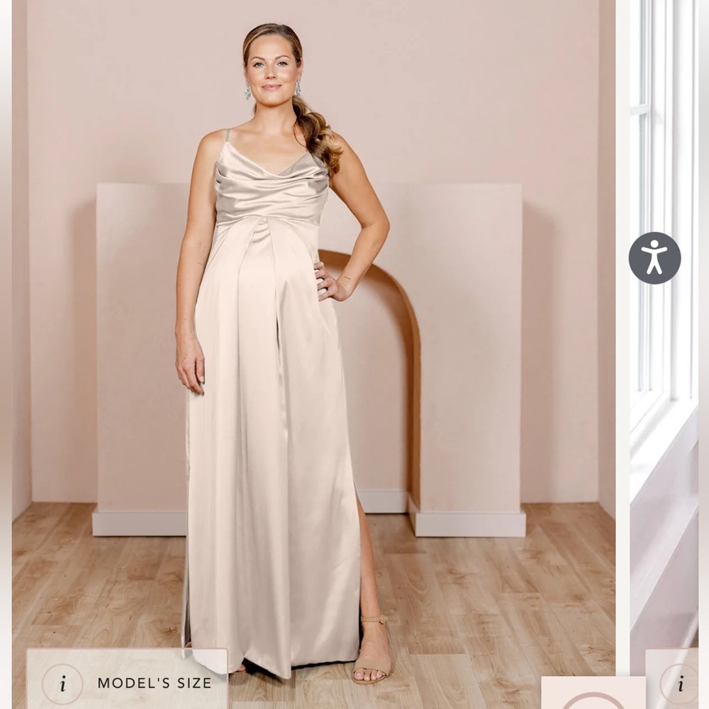 Revelry Maternity Skye Satin Dress